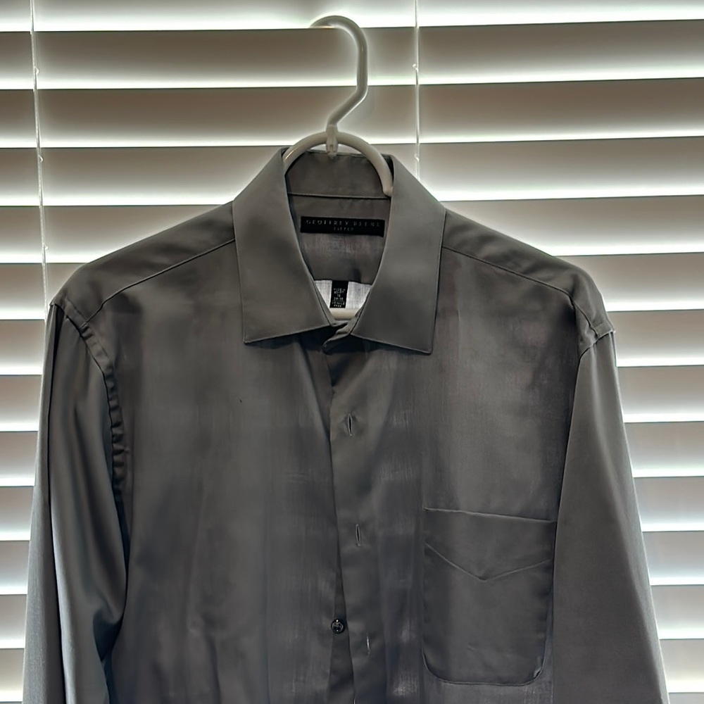 Men's Gray Dress Shirt